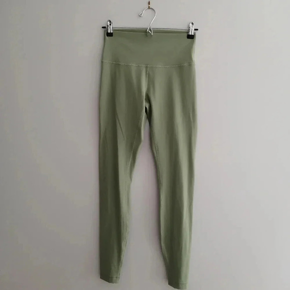 Lululemon Wunder Under High Rise 28" Legging Tights Vista Green Size 6 - Picture 3 of 15